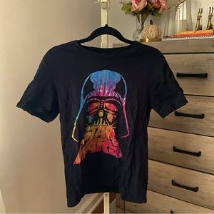 Star Wars Darth Vader Tie Dye Helmet Graphic T-Shirt Z1 T-Shirt